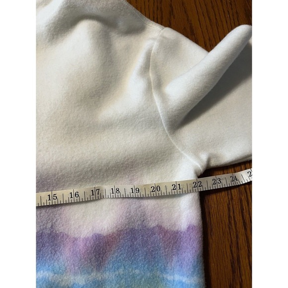 Feat Large Unisex Blanket Blend Hoodie Rainbow Ombré Fleece Soft Sweatshirt - Picture 12 of 13